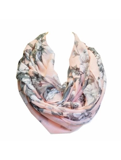 Scarf Tradinginc Floral Light Weight X Large Infinity Scarf