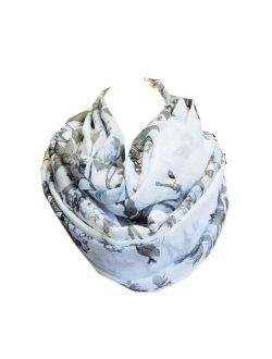 Scarf Tradinginc Floral Light Weight X Large Infinity Scarf