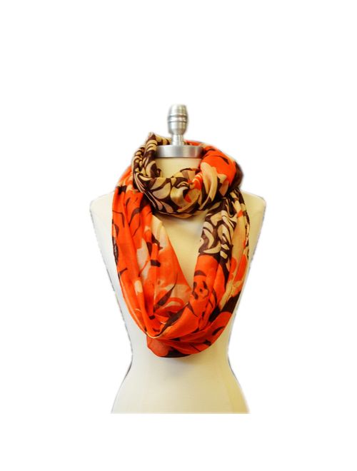 Scarf Tradinginc Floral Light Weight X Large Infinity Scarf