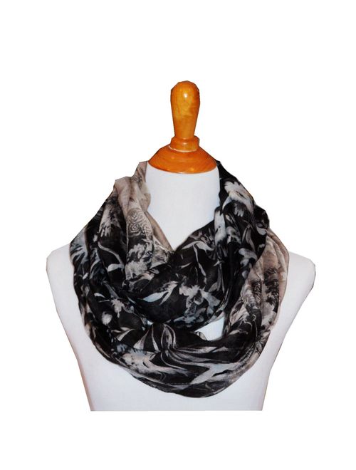 Scarf Tradinginc Floral Light Weight X Large Infinity Scarf