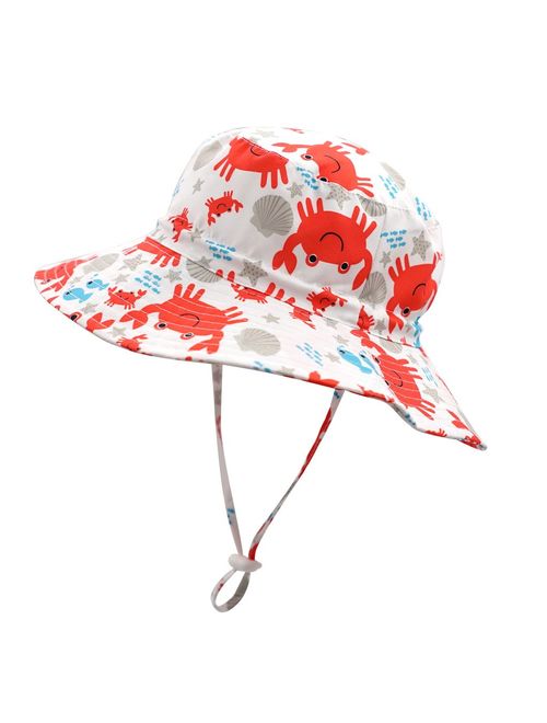 Home Prefer Kids UPF50+ Safari Sun Hat Breathable Bucket Hat Summer Play Hat