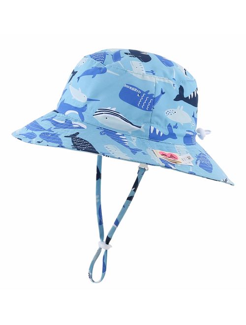 Home Prefer Kids UPF50+ Safari Sun Hat Breathable Bucket Hat Summer Play Hat