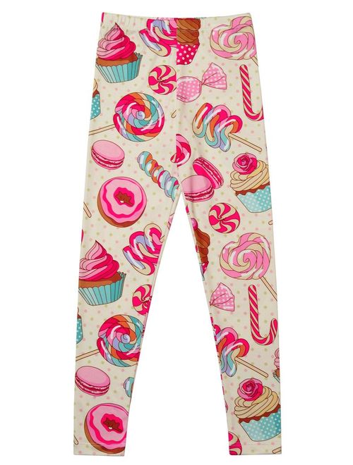 Jxstar Girl Unicorn Leggings Kid Rainbow Print Legging Tights Trousers Slim Long Pants