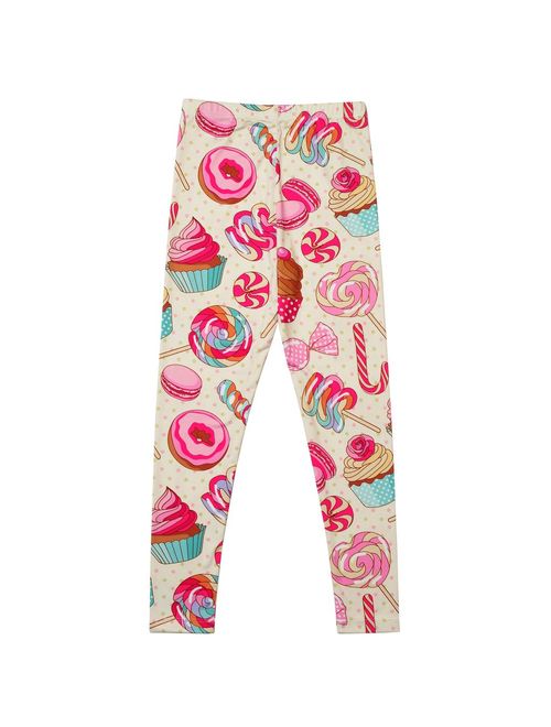 Jxstar Girl Unicorn Leggings Kid Rainbow Print Legging Tights Trousers Slim Long Pants