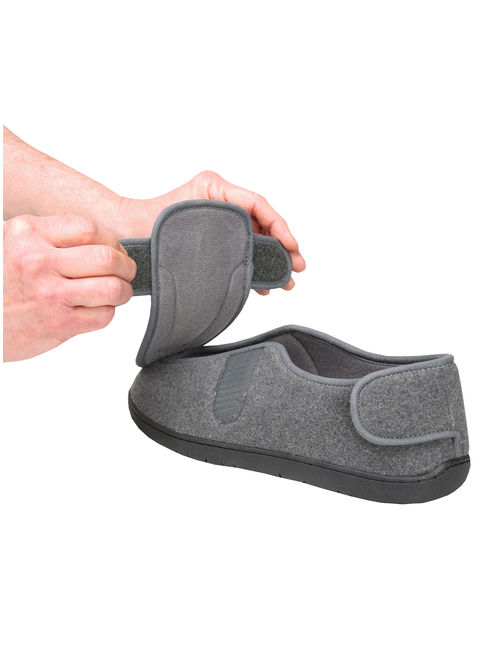 Foamtreads Men's Extra-Depth Wool Slippers for Swollen Feet