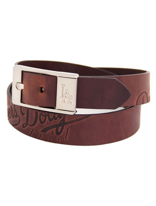 Los Angeles Dodgers Brandish Leather Belt - Brown