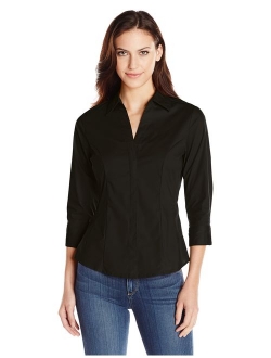 Riders by Lee Indigo Women's Easy Care Sleeve Woven Shirt