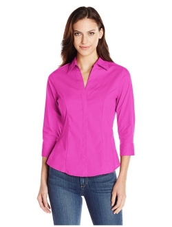 Riders by Lee Indigo Women's Easy Care Sleeve Woven Shirt