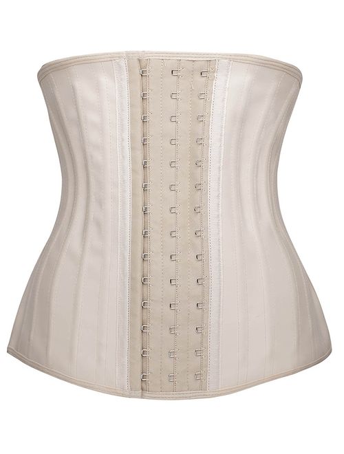 YIANNA Underbust Latex Sport Girdle Waist Trainer Corsets Hourglass Body Shaper