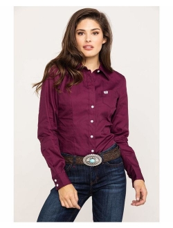 Women's Solid Long Sleeve Shirt