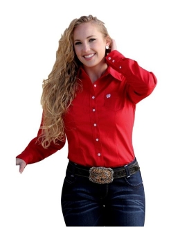 Women's Solid Long Sleeve Shirt