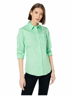 Women's Solid Long Sleeve Shirt