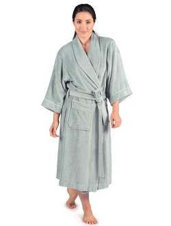 Women's Luxury Terry Cloth Bathrobe - Bamboo Viscose Robe by Texere (Ecovaganza)