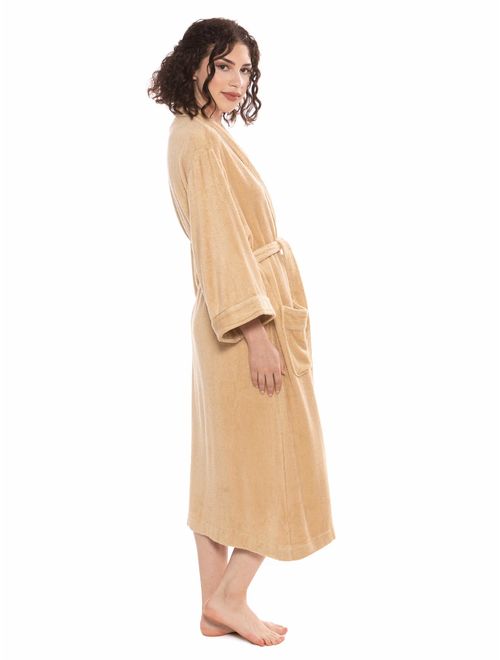 Women's Luxury Terry Cloth Bathrobe - Bamboo Viscose Robe by Texere (Ecovaganza)