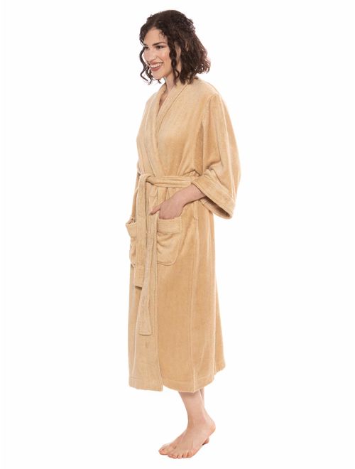 Women's Luxury Terry Cloth Bathrobe - Bamboo Viscose Robe by Texere (Ecovaganza)