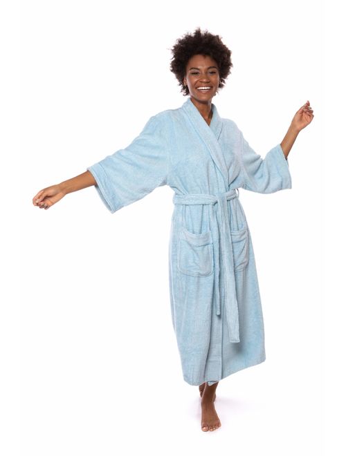 Women's Luxury Terry Cloth Bathrobe - Bamboo Viscose Robe by Texere (Ecovaganza)