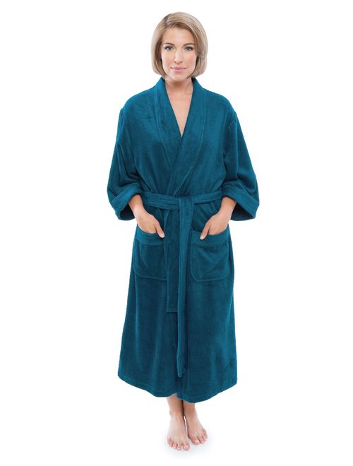 Women's Luxury Terry Cloth Bathrobe - Bamboo Viscose Robe by Texere (Ecovaganza)