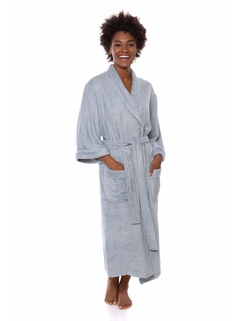 Women's Luxury Terry Cloth Bathrobe - Bamboo Viscose Robe by Texere (Ecovaganza)