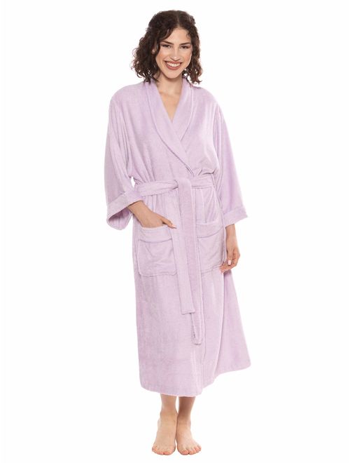 Women's Luxury Terry Cloth Bathrobe - Bamboo Viscose Robe by Texere (Ecovaganza)