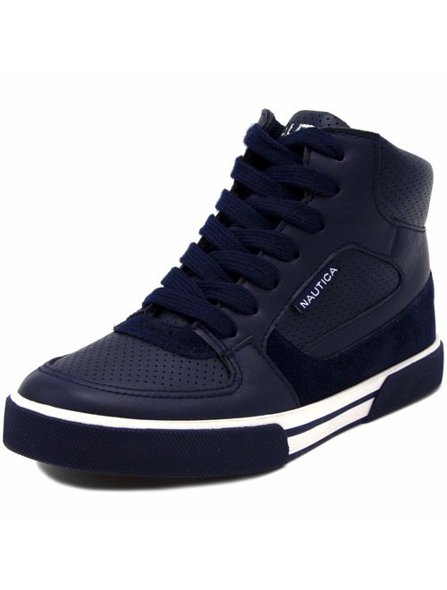 Nautica Kids Horizon Sneaker-Lace Up Fashion Shoe- Boot Like High Top (Little Kid/Big Kid)