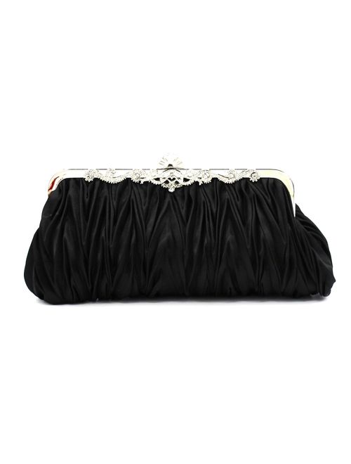 Kingluck Silk Cocktail Evening Handbags/Clutches in Gorgeous Silk More Colors Availabl