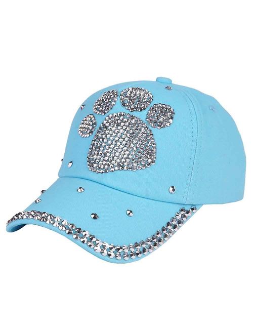 Funbase Children Outdoor Sports Star Shaped Bling Baseball Hiking Cap