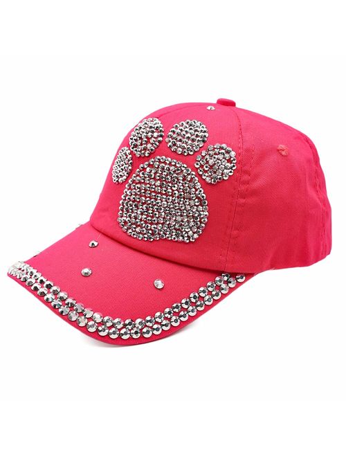 Funbase Children Outdoor Sports Star Shaped Bling Baseball Hiking Cap