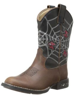 Light Up Spiders Western Boot (Toddler/Little Kid)