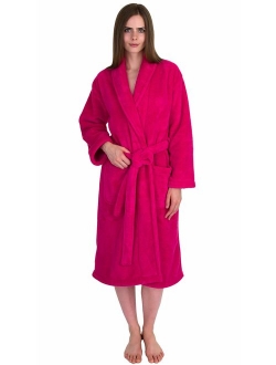 TowelSelections Women's Super Soft Plush Bathrobe Fleece Spa Robe Made in Turkey