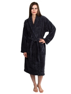 TowelSelections Women's Super Soft Plush Bathrobe Fleece Spa Robe Made in Turkey