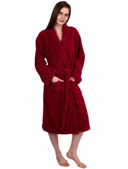 TowelSelections Women's Super Soft Plush Bathrobe Fleece Spa Robe Made in Turkey