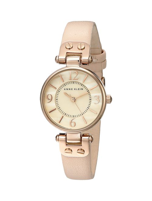 Anne Klein Women's 10/9442 Leather Strap Watch