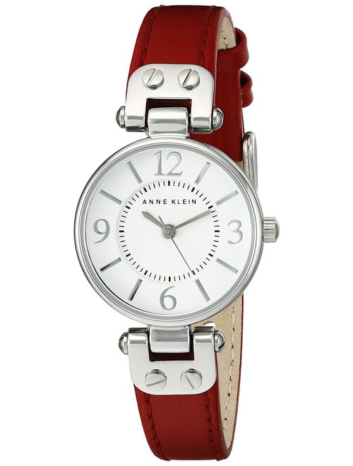 Anne Klein Women's 10/9442 Leather Strap Watch