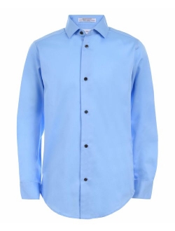 Boys' Long Sleeve Sateen Dress Shirt