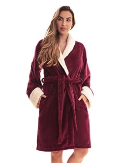 Just Love Kimono Robe Velour Scalloped Texture Bath Robes for Women