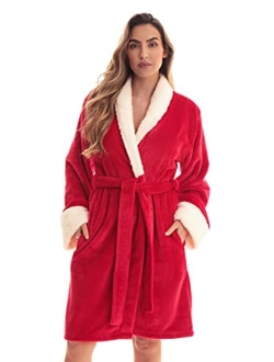 Just Love Kimono Robe Velour Scalloped Texture Bath Robes for Women