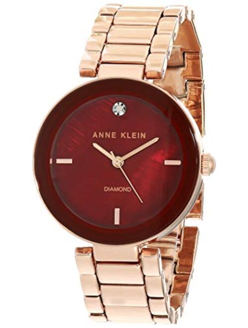 Anne Klein Women's Genuine Diamond Dial Bracelet Watch