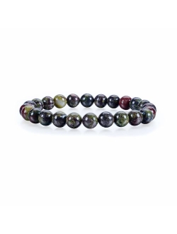 Cherry Tree Collection Gemstone Beaded Stretch Bracelet 8mm Round Beads 7