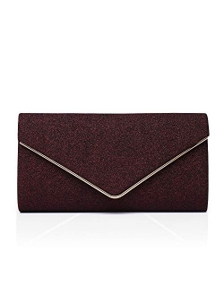 Labair Shining Envelope Clutch Purses for Women Evening Purses and Clutches For Wedding Party