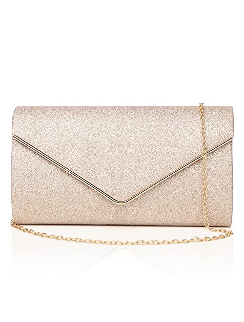 Labair Shining Envelope Clutch Purses for Women Evening Purses and Clutches For Wedding Party