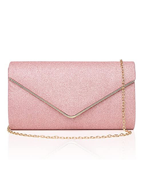 Labair Shining Envelope Clutch Purses for Women Evening Purses and Clutches For Wedding Party