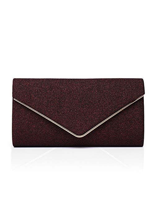 Labair Shining Envelope Clutch Purses for Women Evening Purses and Clutches For Wedding Party