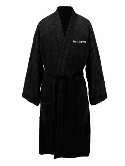 Turkuoise Women's Terry Cloth Robe Turkish Cotton Terry Kimono Collar