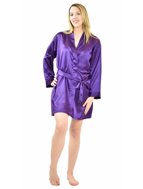 Up2date Fashion Women's Satin Charmeuse Robes, Style#Gwn-11