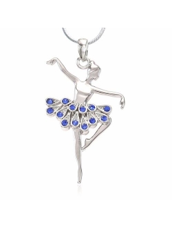 Soulbreezecollection Dancing Ballerina Dancer Ballet Dance Pendant Necklace Charm