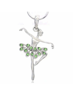 Soulbreezecollection Dancing Ballerina Dancer Ballet Dance Pendant Necklace Charm