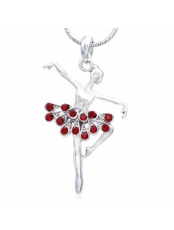 Soulbreezecollection Dancing Ballerina Dancer Ballet Dance Pendant Necklace Charm