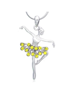 Soulbreezecollection Dancing Ballerina Dancer Ballet Dance Pendant Necklace Charm