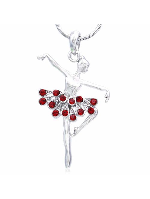 Soulbreezecollection Dancing Ballerina Dancer Ballet Dance Pendant Necklace Charm