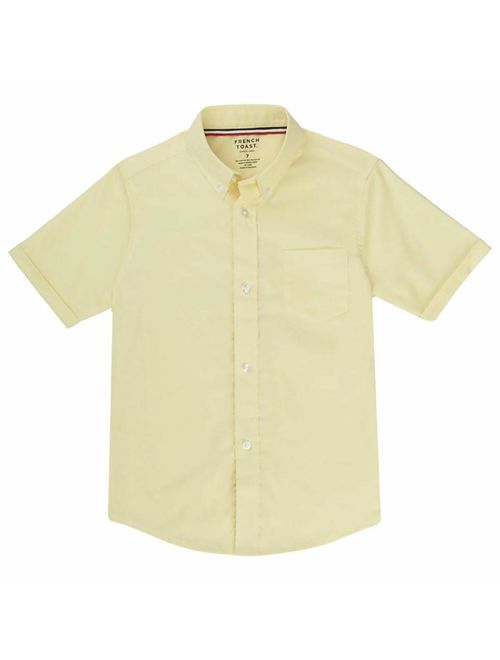 French Toast Boys' Short Sleeve Poplin Dress Shirt